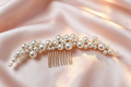 Pearl Cascade Bridal Hair Comb